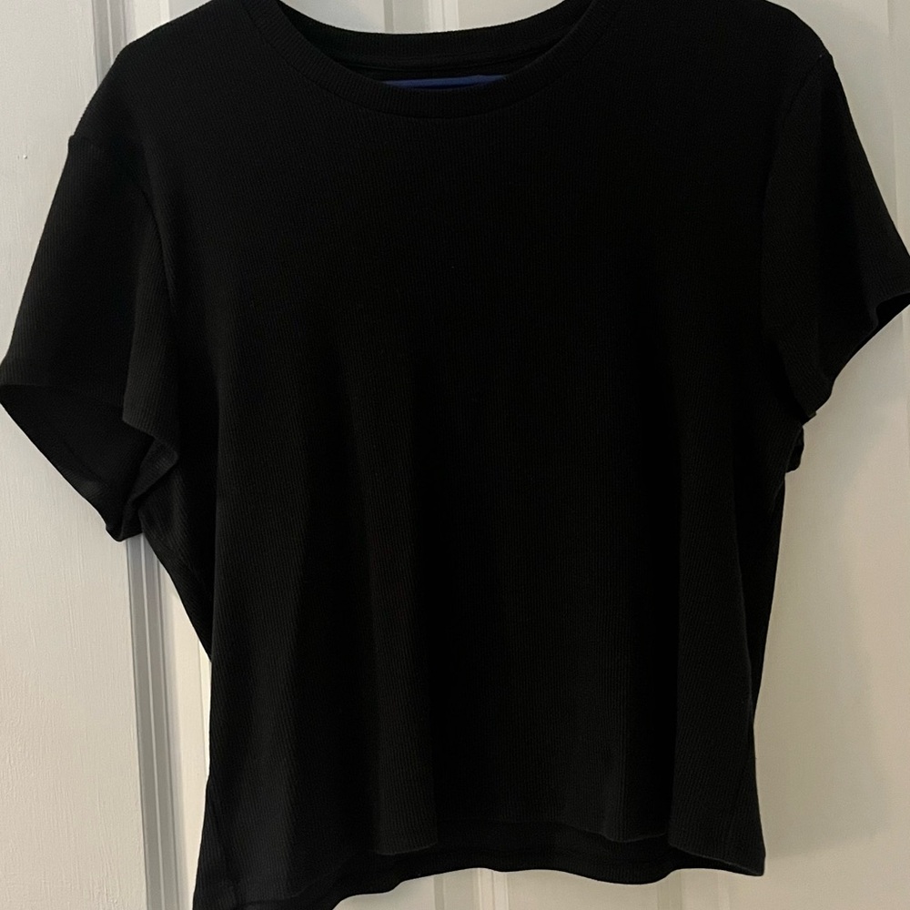 Abercrombie & Fitch Black Short Sleeve Crewneck Tee